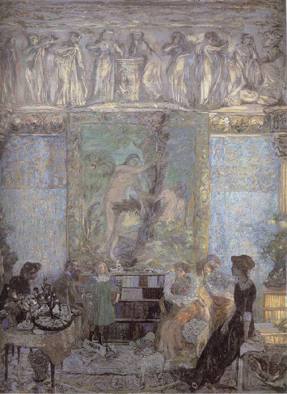 Edouard Vuillard Library Norge oil painting art